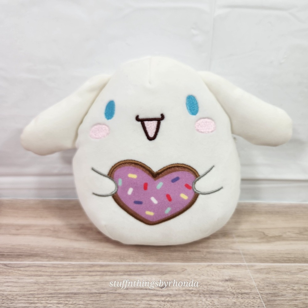 Squishmallows Cinnamoroll Valentines Heart Kawaii Plush Sanrio Hello Kitty 6.5"
